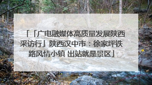 「广电融媒体高质量发展陕西采访行」陕西汉中市：徐家坪铁路风情小镇 出站就是景区