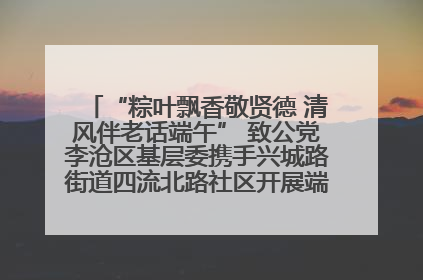 “粽叶飘香敬贤德 清风伴老话端午” 致公党李沧区基层委携手兴城路街道四流北路社区开展端午节主题活动