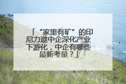 “家里有矿”的印尼力邀中企深化产业下游化，中企有哪些最新考量？