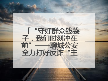 “守好群众钱袋子，我们时刻冲在前”——聊城公安全力打好反诈“主动仗”
