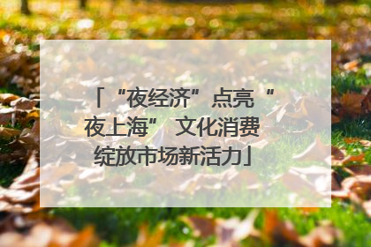 “夜经济”点亮“夜上海” 文化消费绽放市场新活力