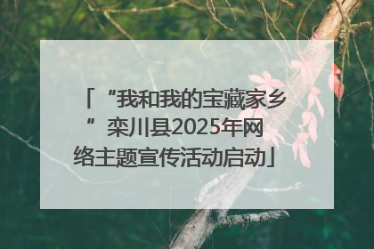 “我和我的宝藏家乡”栾川县2025年网络主题宣传活动启动