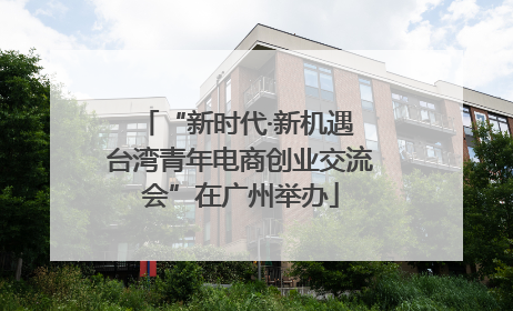 “新时代·新机遇 台湾青年电商创业交流会”在广州举办