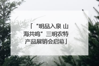 “明品入泉 山海共鸣”三明农特产品展销会启幕