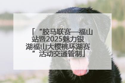 “胶马联赛—福山站暨2025魅力银湖福山大樱桃环湖赛”活动交通管制