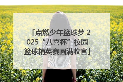 点燃少年篮球梦 2025“八喜杯”校园篮球精英赛圆满收官