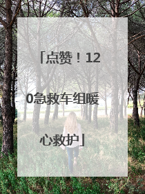 点赞！120急救车组暖心救护