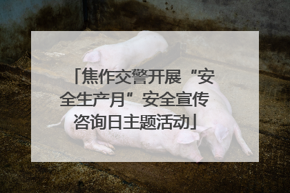 焦作交警开展“安全生产月”安全宣传咨询日主题活动