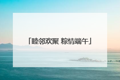 睦邻欢聚 粽情端午