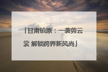 甘肃镇原：一袭剪云裳 解锁跨界新风尚