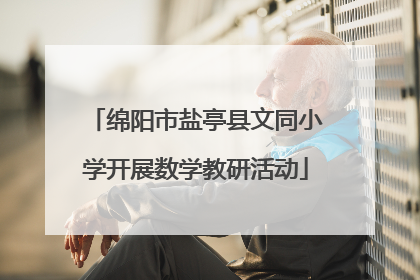 绵阳市盐亭县文同小学开展数学教研活动
