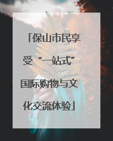 保山市民享受“一站式”国际购物与文化交流体验