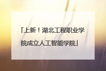 上新！湖北工程职业学院成立人工智能学院