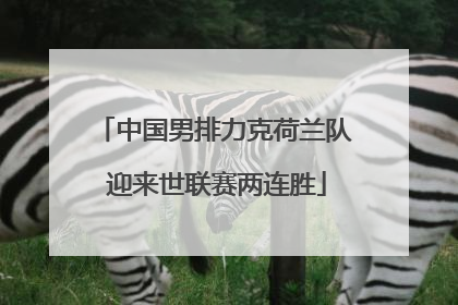 中国男排力克荷兰队 迎来世联赛两连胜
