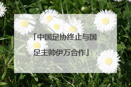 中国足协终止与国足主帅伊万合作