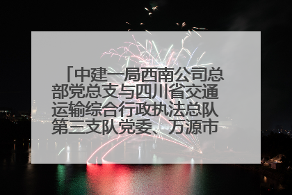 中建一局西南公司总部党总支与四川省交通运输综合行政执法总队第三支队党委、万源市草坝镇莲花院村党支部开展党建联建