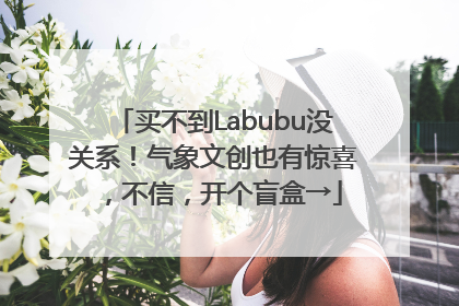 买不到Labubu没关系！气象文创也有惊喜，不信，开个盲盒→