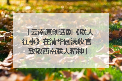云南原创话剧《联大往事》在清华圆满收官 致敬西南联大精神