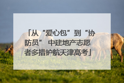 从“爱心包”到“协防员” 中建地产志愿者多措护航天津高考