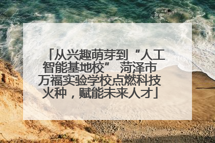 从兴趣萌芽到“人工智能基地校” 菏泽市万福实验学校点燃科技火种，赋能未来人才