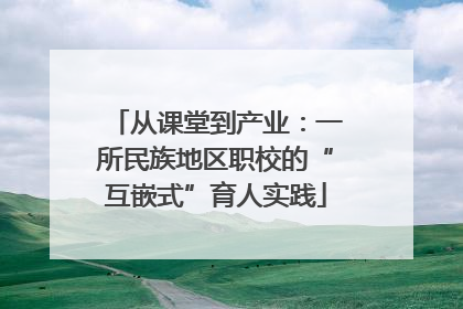 从课堂到产业：一所民族地区职校的“互嵌式”育人实践