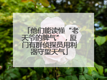 他们能读懂“老天爷的脾气”，厦门有群侦探员用利器守望天气