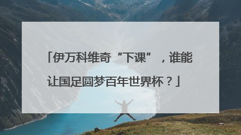 伊万科维奇“下课”，谁能让国足圆梦百年世界杯？