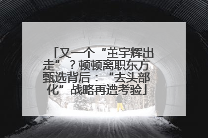 又一个“董宇辉出走”？顿顿离职东方甄选背后：“去头部化”战略再遭考验