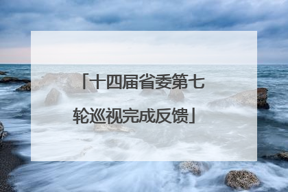 十四届省委第七轮巡视完成反馈