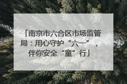 南京市六合区市场监管局：用心守护“六一”，伴你安全“童”行