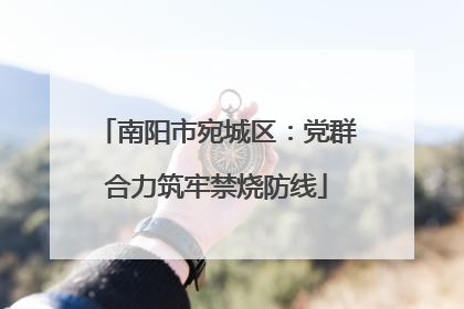 南阳市宛城区：党群合力筑牢禁烧防线