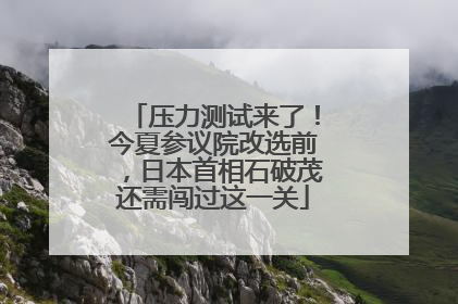 压力测试来了！今夏参议院改选前，日本首相石破茂还需闯过这一关