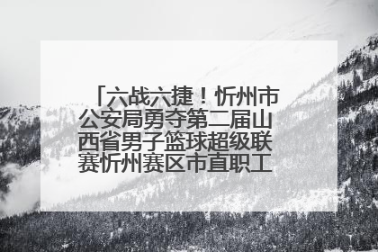 六战六捷！忻州市公安局勇夺第二届山西省男子篮球超级联赛忻州赛区市直职工组比赛冠军