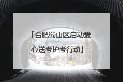 合肥蜀山区启动爱心送考护考行动