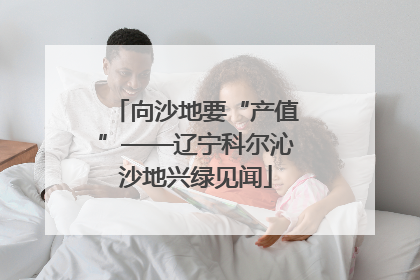 向沙地要“产值”——辽宁科尔沁沙地兴绿见闻