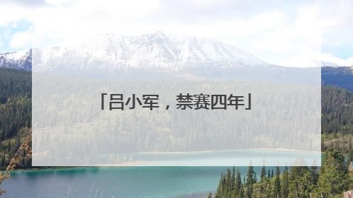吕小军，禁赛四年