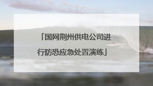 国网荆州供电公司进行防恐应急处置演练