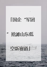 国企“军团”抢滩山东低空新赛道