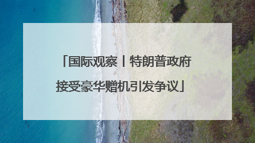 国际观察丨特朗普政府接受豪华赠机引发争议
