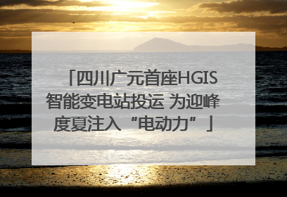 四川广元首座HGIS智能变电站投运 为迎峰度夏注入“电动力”