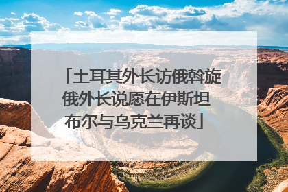 土耳其外长访俄斡旋 俄外长说愿在伊斯坦布尔与乌克兰再谈