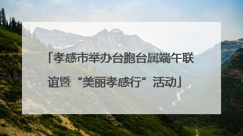 孝感市举办台胞台属端午联谊暨“美丽孝感行”活动
