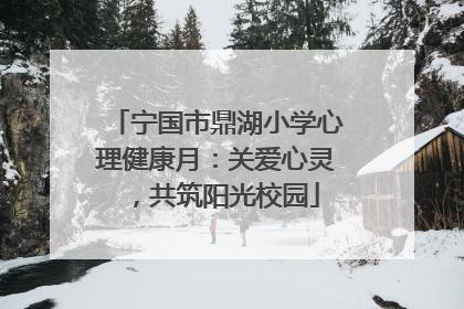 宁国市鼎湖小学心理健康月：关爱心灵，共筑阳光校园