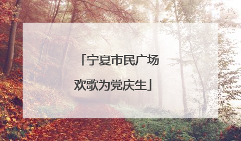 宁夏市民广场欢歌为党庆生