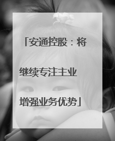 安通控股：将继续专注主业 增强业务优势