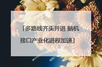 多路线齐头并进 脑机接口产业化进程加速