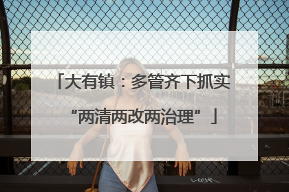 大有镇：多管齐下抓实“两清两改两治理”