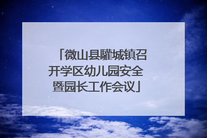 微山县驩城镇召开学区幼儿园安全暨园长工作会议