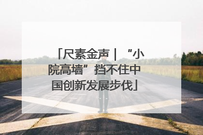 尺素金声｜“小院高墙”挡不住中国创新发展步伐