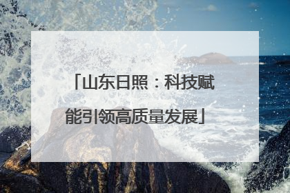 山东日照：科技赋能引领高质量发展